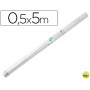 ROLLO PLASTICO ADHESIVO LIDERPAPEL 0.50X5 MT 50 MC -FORRALIBROS REMOVIBLE