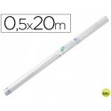 ROLLO PLASTICO ADHESIVO LIDERPAPEL 0.50X20 MT 80 MC -FORRALIBROS REMOVIBLE