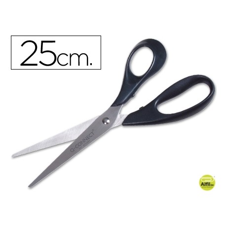 TIJERA OFICINA Q-CONNECT INOXIDABLE 10" -25 CM -BLISTER