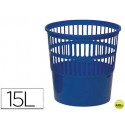 PAPELERA PLASTICO 119 AZUL MEDIDA 27.5X27.5 CM