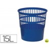 PAPELERA PLASTICO 119 AZUL MEDIDA 27.5X27.5 CM