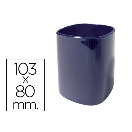 CUBILETE PORTALAPICES 102-A PLASTICO AZUL 103X80 MM
