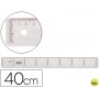 REGLA LIDERPAPEL 40 CM PLASTICO CRISTAL