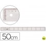 REGLA LIDERPAPEL 50 CM PLASTICO CRISTAL