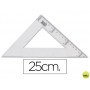 ESCUADRA LIDERPAPEL 25 CM PLASTICO CRISTAL
