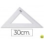 ESCUADRA LIDERPAPEL 30 CM PLASTICO CRISTAL