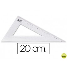 CARTABON LIDERPAPEL 20 CM PLASTICO CRISTAL