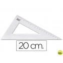 CARTABON LIDERPAPEL 20 CM PLASTICO CRISTAL