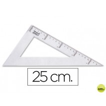 CARTABON LIDERPAPEL 25 CM PLASTICO CRISTAL