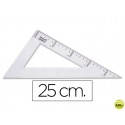 CARTABON LIDERPAPEL 25 CM PLASTICO CRISTAL