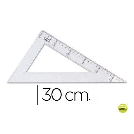 CARTABON LIDERPAPEL 30 CM PLASTICO CRISTAL