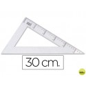 CARTABON LIDERPAPEL 30 CM PLASTICO CRISTAL