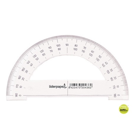 SEMICIRCULO LIDERPAPEL 14 CM PLASTICO