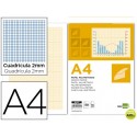BLOC PAPEL MILIMETRADO LIDERPAPEL ENCOLADO 210X297MM 80G / M2