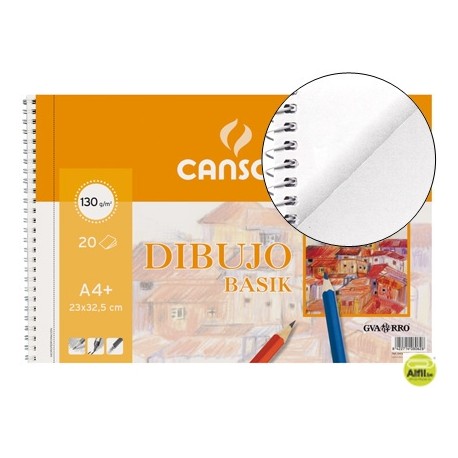 BLOC DIBUJO BASIK DIN A4 ESPIRAL 23 X 32.5 CM -20 HOJAS MICROPERFORADO