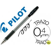 BOLIGRAFO PILOT BPS-GP NEGRO -SUJECION DE CAUCHO -TINTA BASE DE ACEITE -CON CAPUCHON