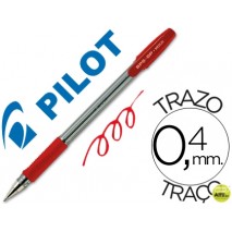 BOLIGRAFO PILOT BPS-GP ROJO -SUJECION DE CAUCHO -TINTA BASE DE ACEITE -CON CAPUCHON