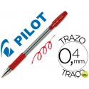 BOLIGRAFO PILOT BPS-GP ROJO -SUJECION DE CAUCHO -TINTA BASE DE ACEITE -CON CAPUCHON