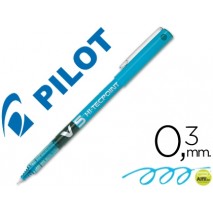 ROTULADOR PILOT PUNTA AGUJA V-5 AZUL CLARO 0.5 MM