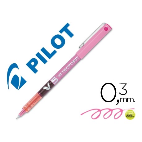 ROTULADOR PILOT PUNTA AGUJA V-5 ROSA 0.5 MM