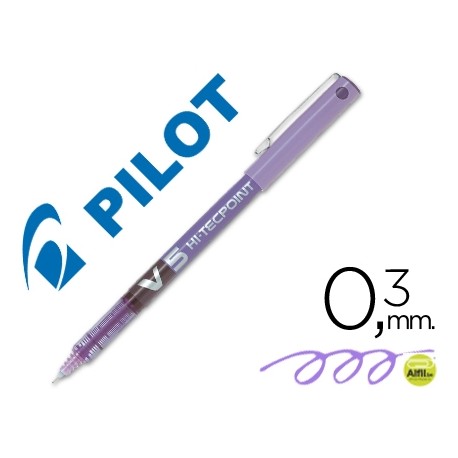 ROTULADOR PILOT PUNTA AGUJA V-5 VIOLETA 0.5 MM