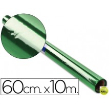 PAPEL CELOFAN ROLLO VERDE -0,60 X 10 MT