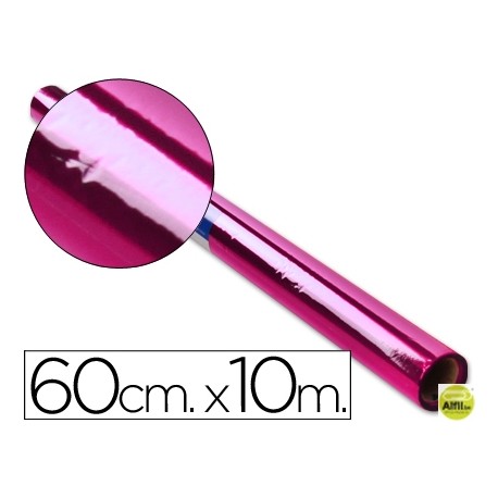 PAPEL CELOFAN ROLLO ROSA -0,60 X 10 MT