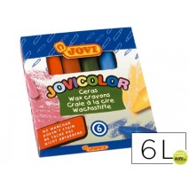 LAPICES CERA JOVICOLOR -CAJA DE 6 COLORES
