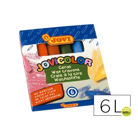 LAPICES CERA JOVICOLOR -CAJA DE 6 COLORES