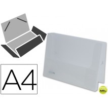 CARPETA BEAUTONE PORTADOCUMENTOS GOMAS 36934 POLIPROPILENO DIN A4 INCOLORA TRANSPARENTE -LOMO 25 MM