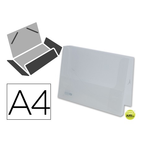 CARPETA BEAUTONE PORTADOCUMENTOS GOMAS 36934 POLIPROPILENO DIN A4 INCOLORA TRANSPARENTE -LOMO 25 MM