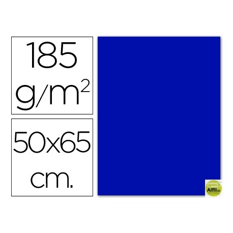 CARTULINA GUARRO AZUL ULTRAMAR-50X65 CM -185 GR