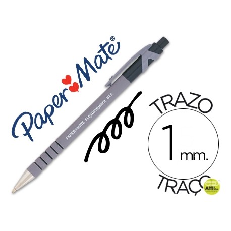 BOLIGRAFO FLEXGRIP RETRACTIL NEGRO