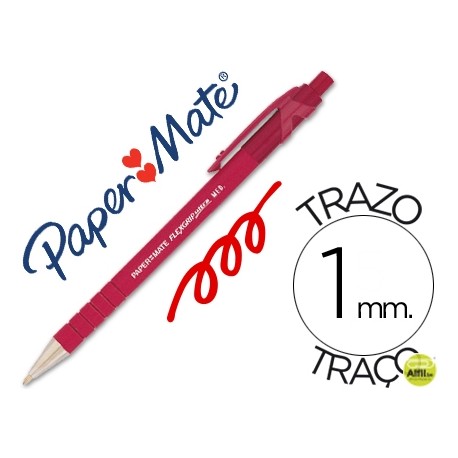 BOLIGRAFO FLEXGRIP RETRACTIL ROJO