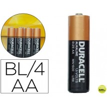PILA DURACELL ALCALINA SIMPLY AA BLISTER CON 4 PILAS