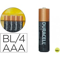 PILA DURACELL ALCALINA SIMPLY AAA BLISTER CON 4 PILAS