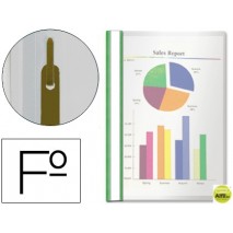 CARPETA DOSSIER FASTENER PLASTICO ESSELTE FOLIO VERDE