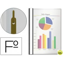 CARPETA DOSSIER FASTENER PLASTICO ESSELTE FOLIO NEGRA