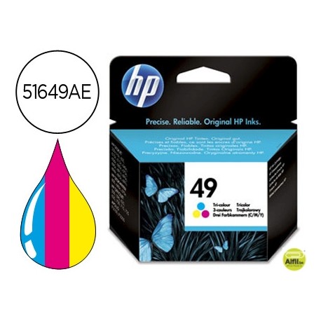 INK-JET HP DJ N.49 TRICOLOR 22.8ML DESKJET 350 600 610 640C 656C 660C 670 690 692 695DESKWRITER