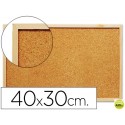 PIZARRA CORCHO Q-CONNECT 40X30 CM MARCO DE MADERA