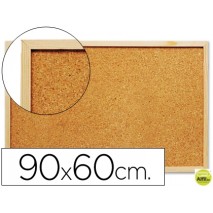 PIZARRA CORCHO Q-CONNECT 90X60 CM MARCO DE MADERA