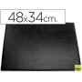 VADE SOBREMESA PLASTICO 250 NEGRO CON BOLSA INTERIOR -TAMAÑO 48X34 CM