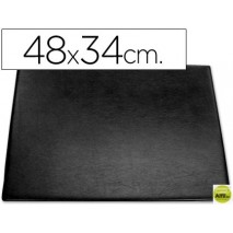 VADE SOBREMESA PLASTICO 250 NEGRO CON BOLSA INTERIOR -TAMAÑO 48X34 CM