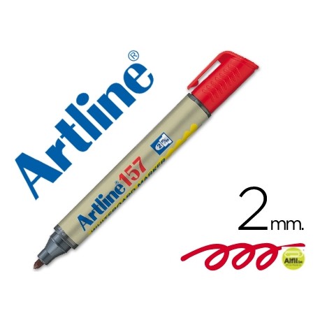 ROTULADOR ARTLINE PIZARRA EK-157 ROJO -PUNTA REDONDA 2 MM