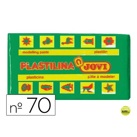 PLASTILINA JOVI 70 VERDE CLARO -UNIDAD -TAMAÑO PEQUEÑO
