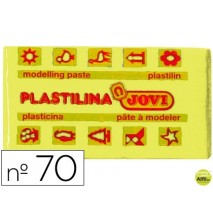 PLASTILINA JOVI 70 AMARILLO CLARO -UNIDAD -TAMAÑO PEQUEÑO