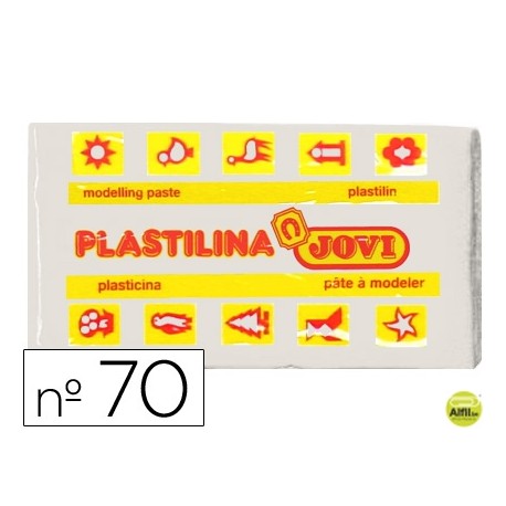 PLASTILINA JOVI 70 BLANCA -UNIDAD -TAMAÑO PEQUEÑO