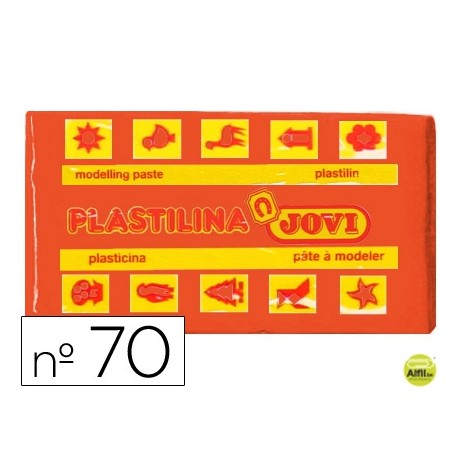 PLASTILINA JOVI 70 NARANJA -UNIDAD -TAMAÑO PEQUEÑO