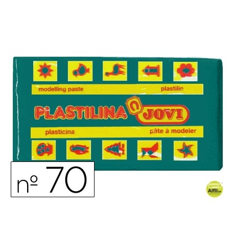 PLASTILINA JOVI 70 VERDE OSCURO -UNIDAD -TAMAÑO PEQUEÑO