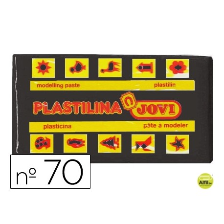 PLASTILINA JOVI 70 NEGRO -UNIDAD -TAMAÑO PEQUEÑO